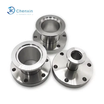 CF Vacuum Connectors CF16/25/35/50 KF Flange Conversion High Precision CNC Machining for Aluminum Alloy Custom Products Dongguan