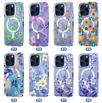 high quality  Glitter magnetic  Phone Cases for iphone 15 proi 15 pro max  ultra Magnetic Cover case for iphone 14