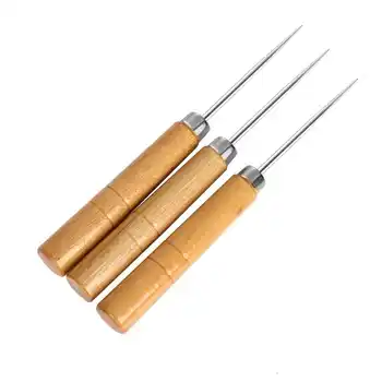 4Pcs Canvas Leather Tent Shoes Sewing Awl Taper Repairing Tool Sets Hand  Stitching Crochet Leather craft Needle Kit - NAPA SEW & VAC
