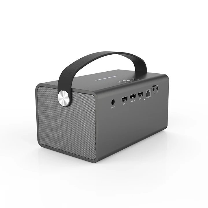 Portable Android HD Wi-Fi Mini Video DLP Projector Home 3D Cinema 2025 Beamer Movie Theater Smart Speaker Battery Business
