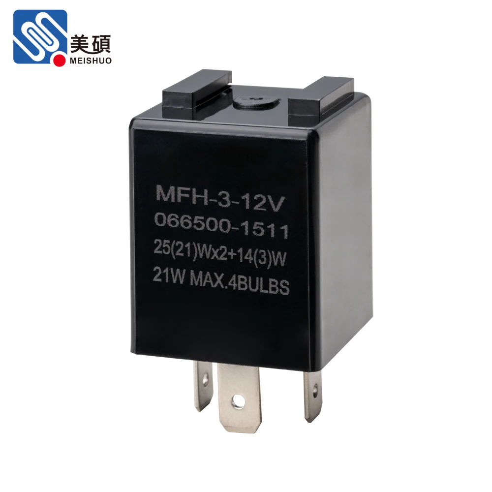 CE EMC RoHS Certified 12V MFH-3-12V 3P Low Power Electronic Flasher Relay for Automotive Use for Global Market