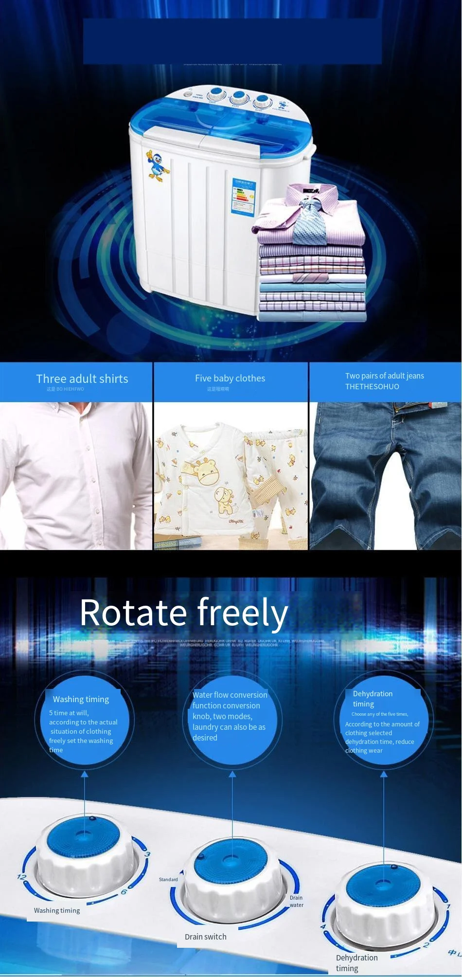 3.6 Kg Semiautomatic Twincylinder Plastic Washing Machine With Dryer