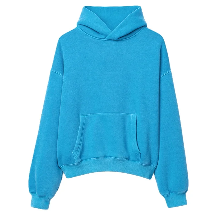 Source Boxy fit Square Shape Hoody 100 cotton pullover hoody