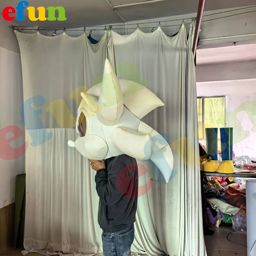 Efun MOQ 1 PC Professional Custom Shadow the Hedgehog Mascot Costume Adult Size Cartoon Sonic Mascot Costumes for Sales
