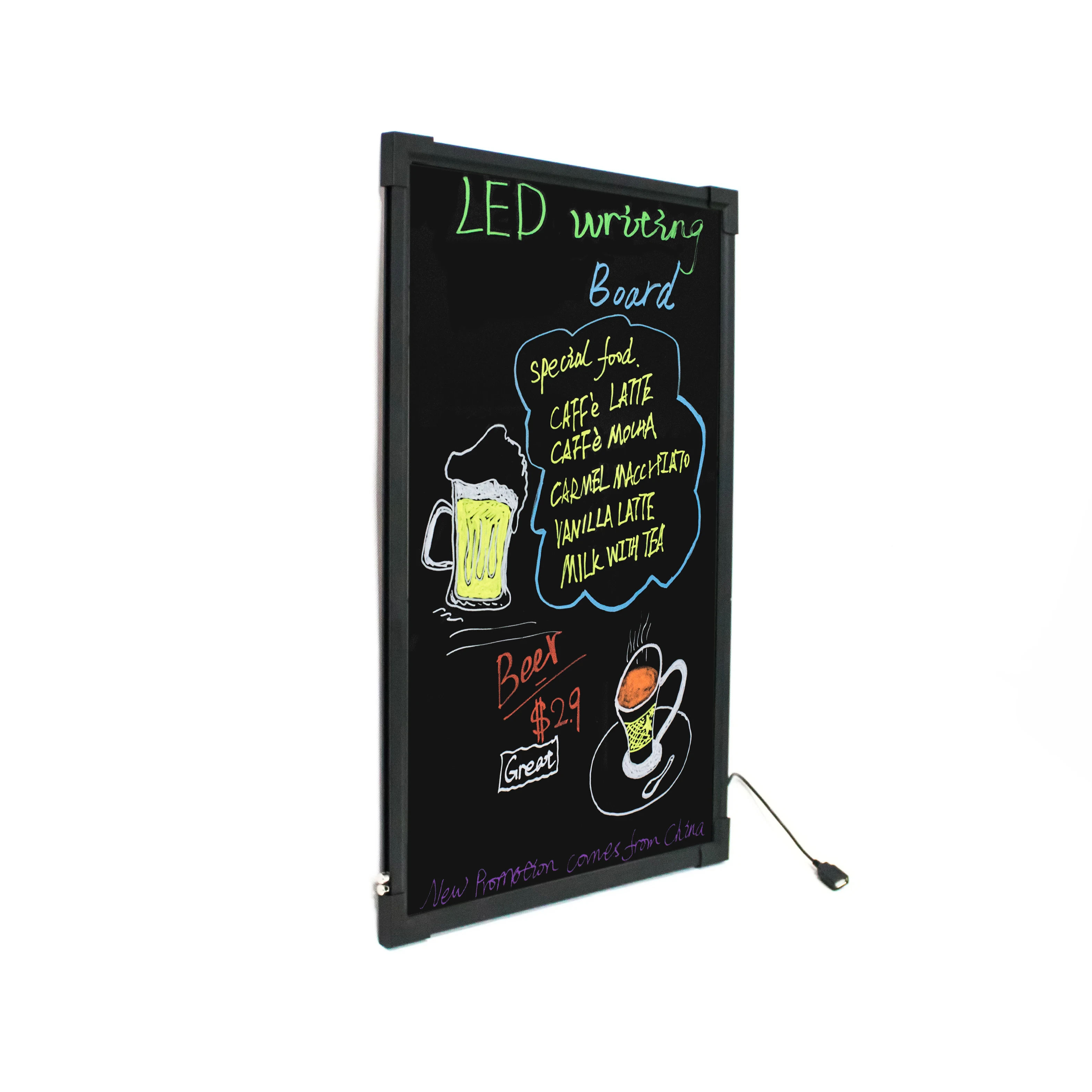 Fluorescent LED Writing Board