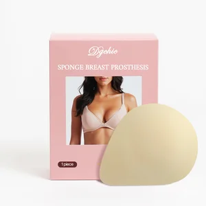 Wholesale Soft Artificial Breast Forms Breathable Seamless Strapless Bra Insert Mastectomy Breast Cancer Support Sponge