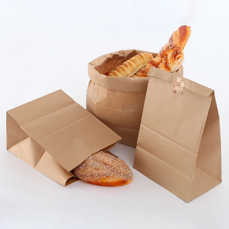 Sacchetti di carta da asporto fastfood stampati logo