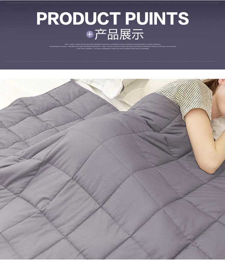 Factory Supply Premium Heavy Blanket Glass Beads Weighted Blanket