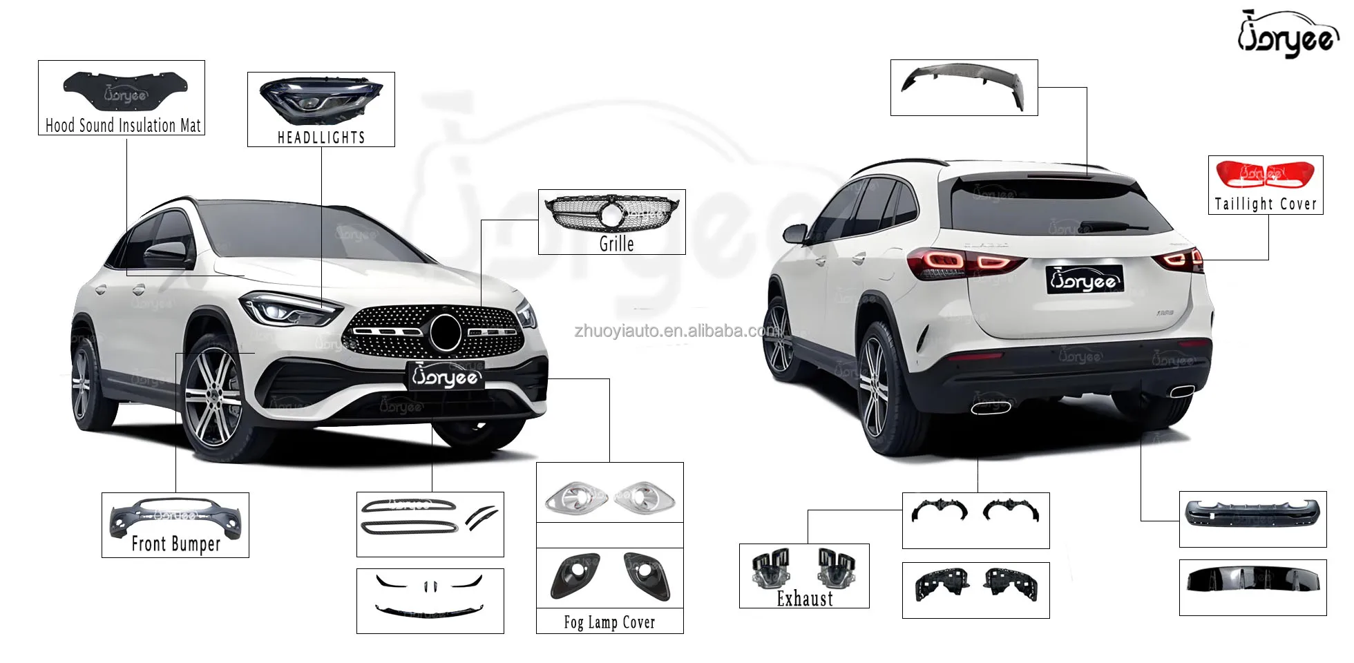 Front Rear Wheel Mud Flap Plastic Protector Splash Shield Fender Mudguard Accessory for Hyundai Kona 2024 2025 Car Spare Parts