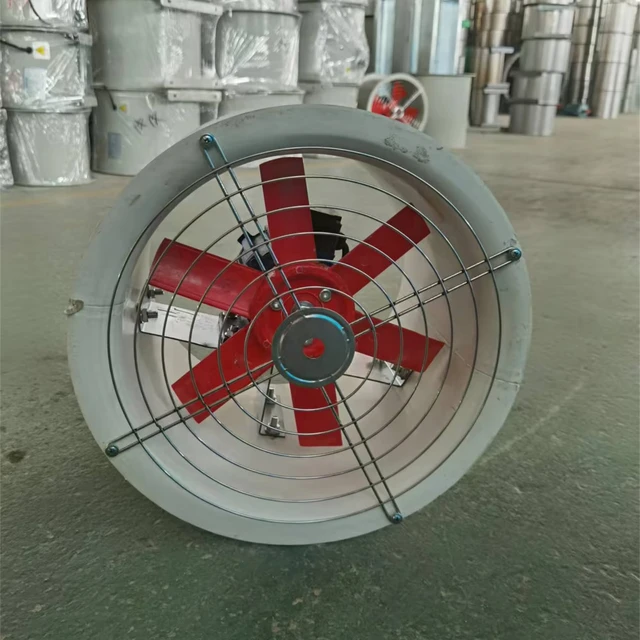 Good Quality BT35 Hazardous Area Explosion Proof Tunnel Ducted Axial Flow FRP Fan 220V/380V Explosive Circular Exhaust Fans