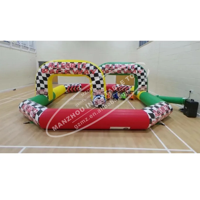 Inflatable Quad Car Track Go Karts Inflatable Race Track Inflatable Zorb Ball Race Track