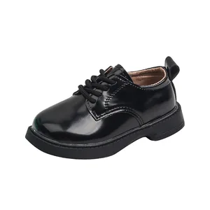 Classic High Quality Wholesale Children Dress Shoes Party Wedding Boys Formal Dress Shoes Black Casual Dress Shoes for Kids