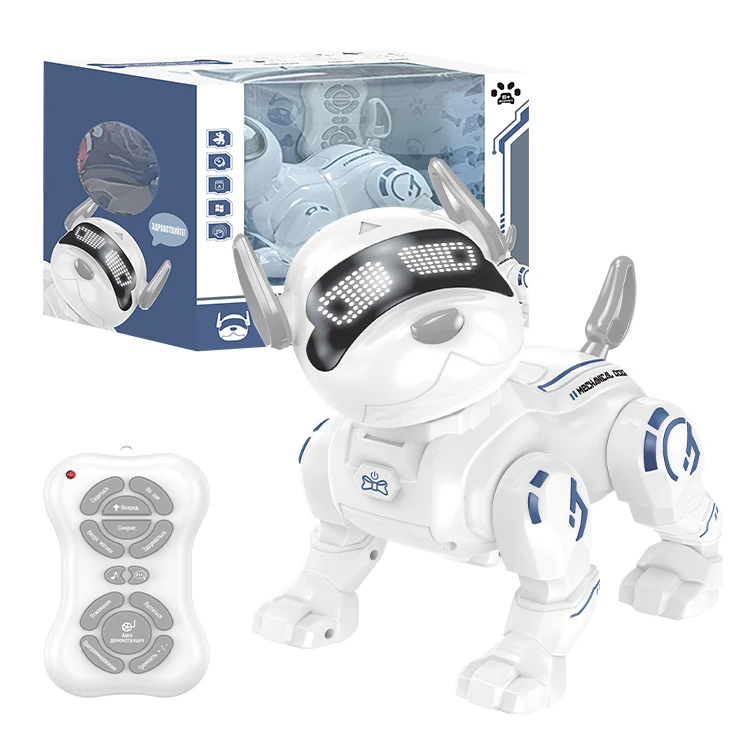 Russian Packing Pet Smart Remote Control Robot Dog Programmable Head Touch Sensing Walking Dog RC Toy Robots