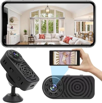 Mini HD 1080P WiFi Camera Pocket mini Camera Remote Monitor Video Wireless IR Night Vision Home Security camera