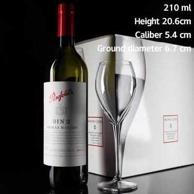 Wholesale wedding party 210ml 260ml 325ml 445ml 600ml glass goblet with long stem in bulk factory