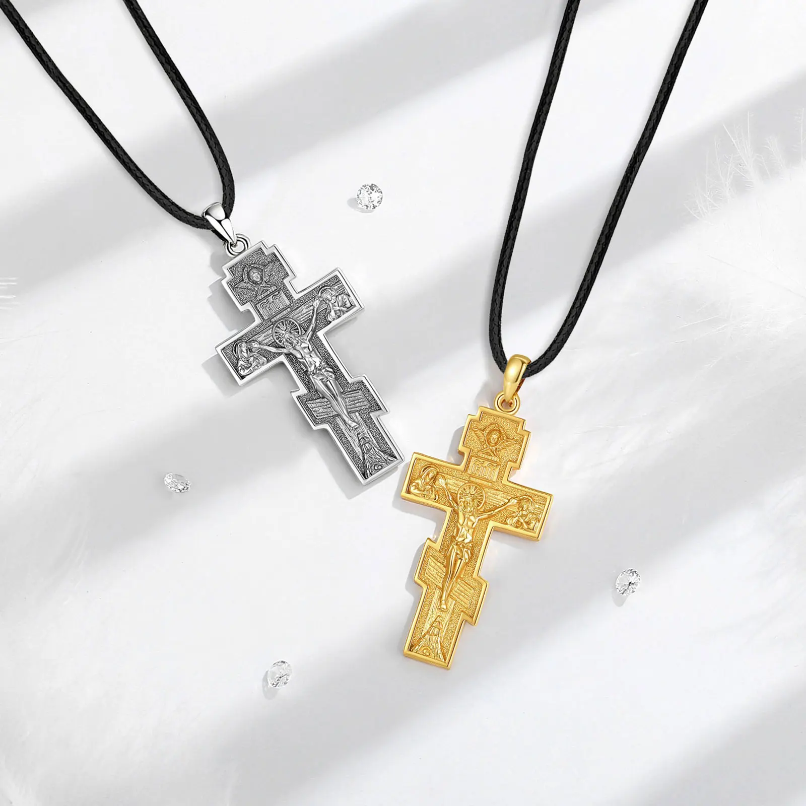 Merryshine 925 Sterling Silver 18k Gold Catholic I love