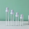 Transparent bottle + white Lotion pump