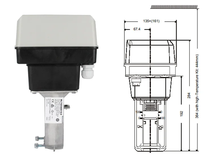 VC8114ZZ11-Honeywell VC8114ZZ11 2 Position (On/Off) 24V (60HZ) 2 Wire Common Actuator - Industrial Stores - View #6
