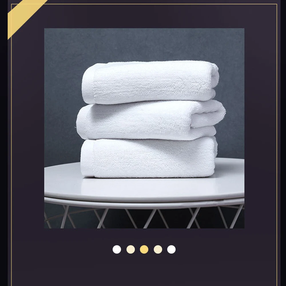 Hesen Custom Color And Size Good Water Absorption Bath Towels White