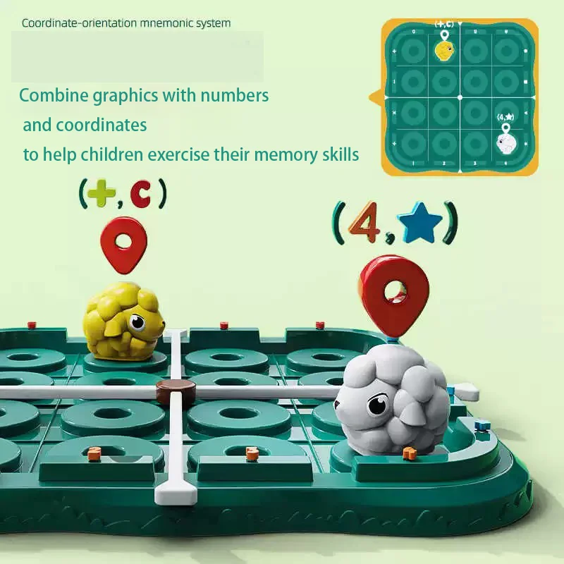 Upgrade Memory Match Brain Teaser Logical the Sheep Defense Children's Logic Educational Maze Games Toys for Kids Toys and Games