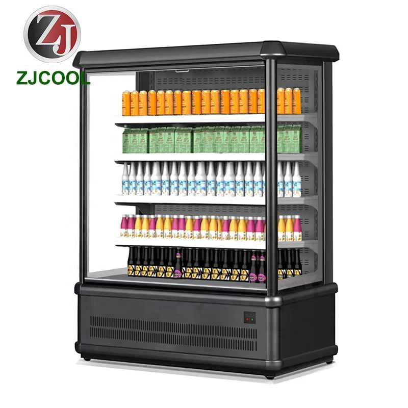 Self Service Refrigerator  Refrigerated Display Cooler Catering Kitchen Equipment Display Fridge  Open Front Grab and Go Chiller