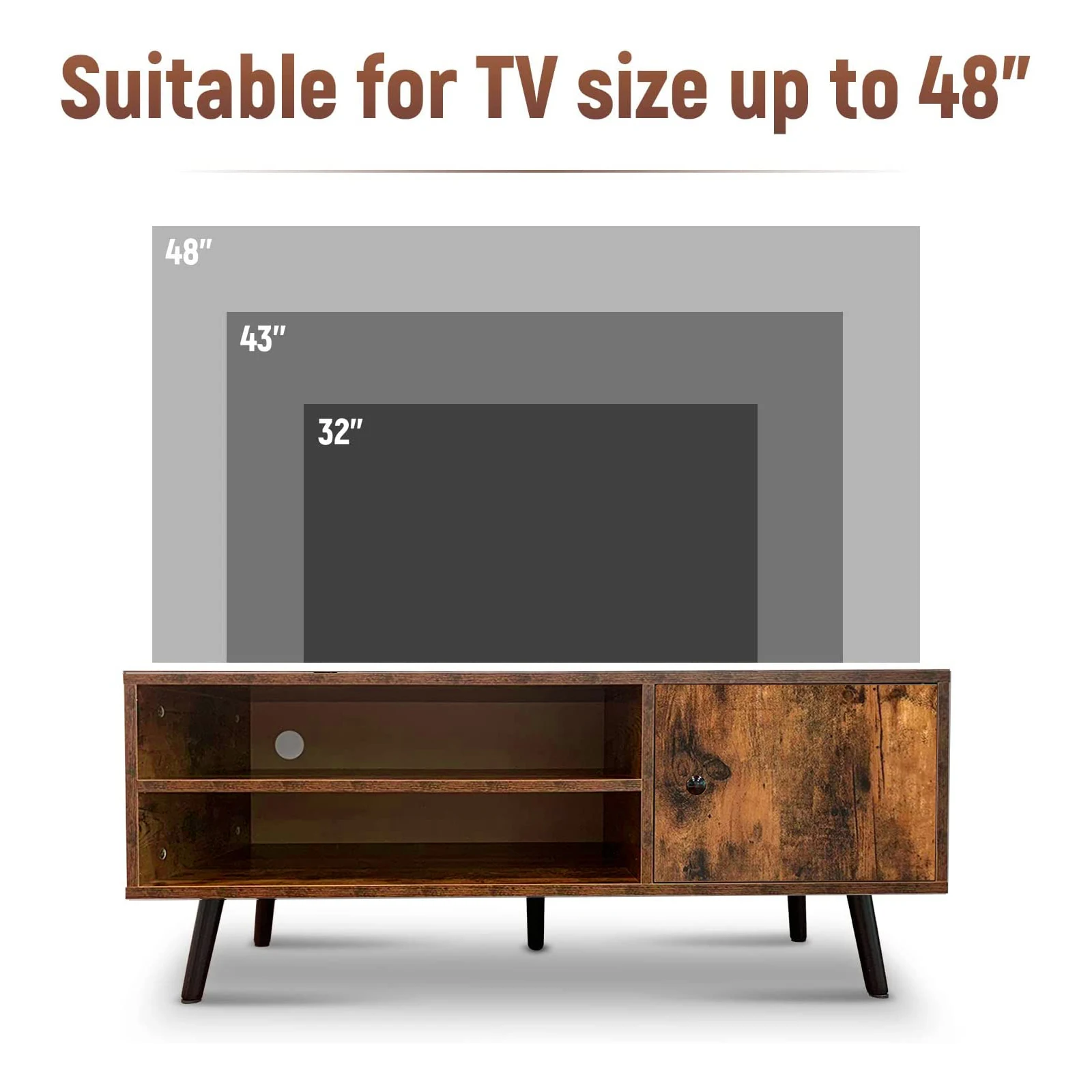YQ Forever Modern TV Stand Furniture Wood TV Stand Corner Table Living Room Furniture TV Cabinet Stand