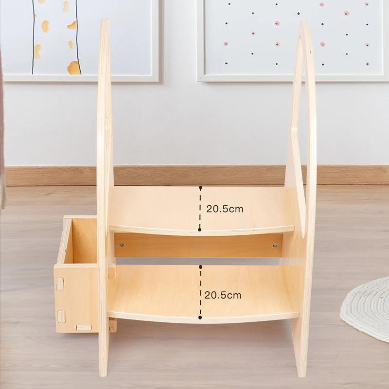 High Quality Wooden Kitchen Helper Tower Children Wooden Montessori Kids Learning Tower For Toddler manufacture