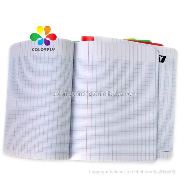 Exercise Book 96 Pages 17 X 22 cm Large Squares Polypropylene Cover Plastic Assorted Color