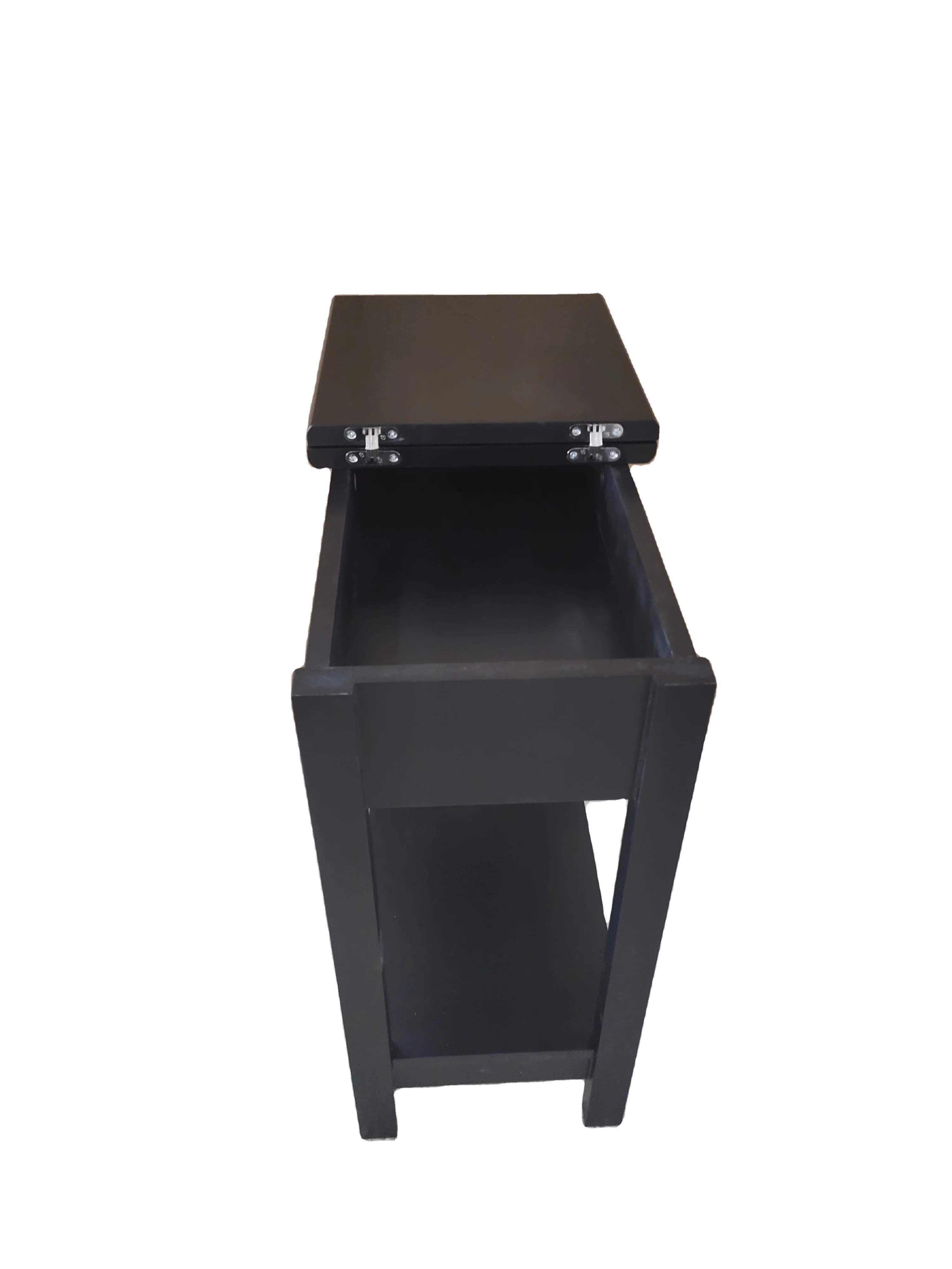Flip Top End Table with Hidden Storage Compartment Night Stand Bedside Table
