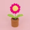 Rose red-daisy-super mini small wool basin