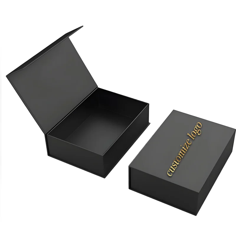 Luxury garments gift folding wrap clothing boxes strong magnetic snap closure paper gift box