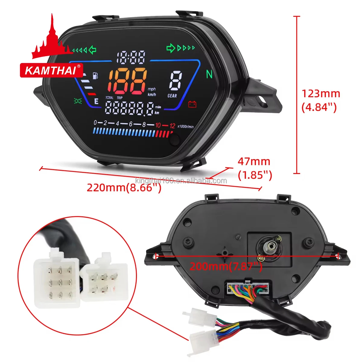 KAMTHAI WAVE100 WAVE110 Motorcycle Digital Speedometer for Honda WAVE100  Wave110 RS Speedometer