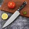 Cuchillo con mango de madera color negro