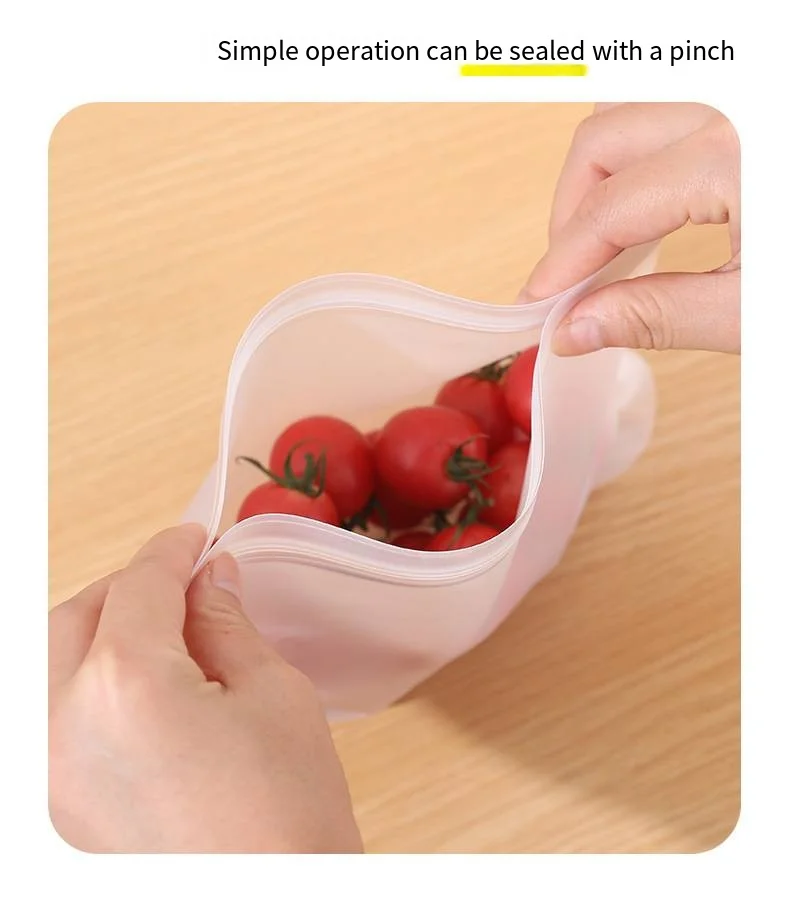 EVA Food storage bag Refrigerator food storage bag Fruit and vegetables food sealed bag can be reused supplier