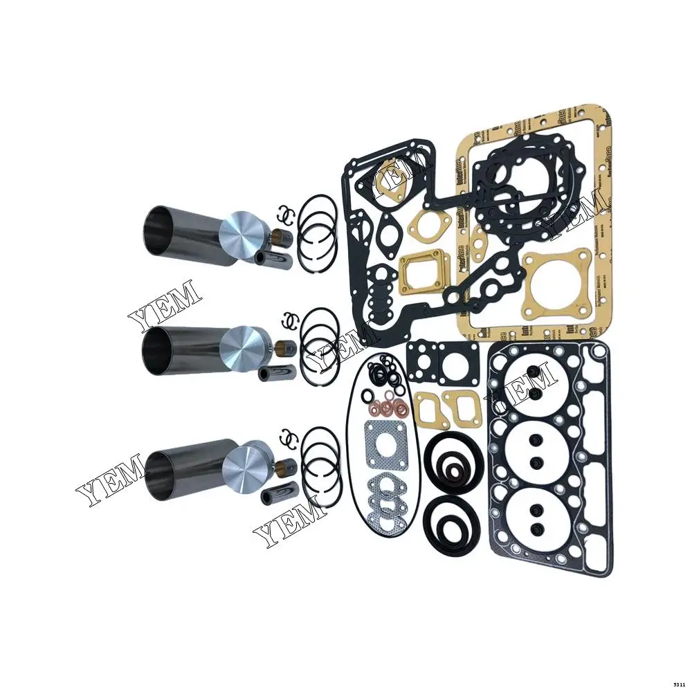 D950 Engine Overhaul Kit With Cylinder Gasket Piston Ring Liner for Kubota