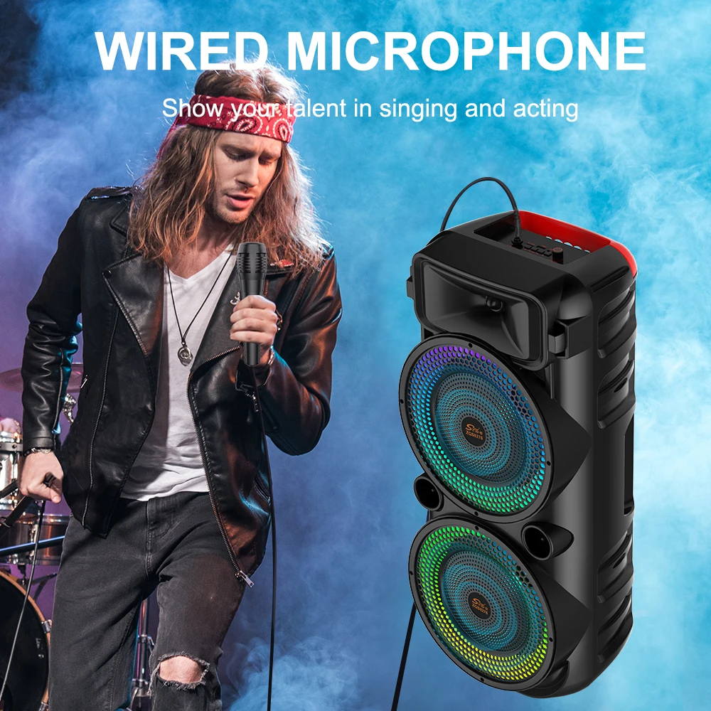 Sing-e ZQS8276 Dual 8-Inch KTV DJ Karaoke Speaker - Home Theatre