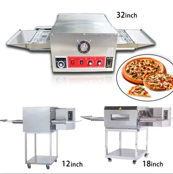 Commercial Industri Electric Gas 15 18 32 inch Pizza Biscuits Oven Price Conveyor for restaurant Baking Bakery Ovens Machine