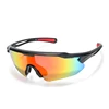 Matte black frame + black red lens