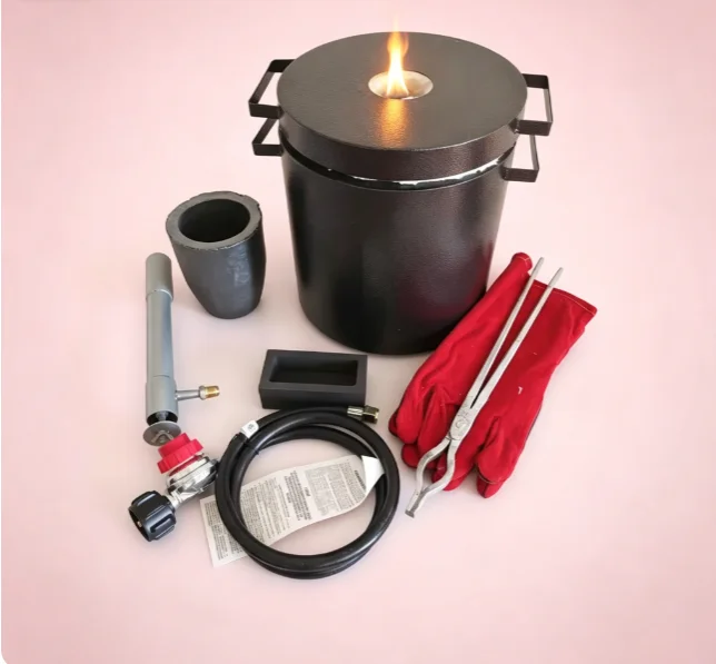 TEBAK High Efficiency Industrial Furnace Fast Heating Gold Silver Jewelry Melter 6kg 10kg 12kg