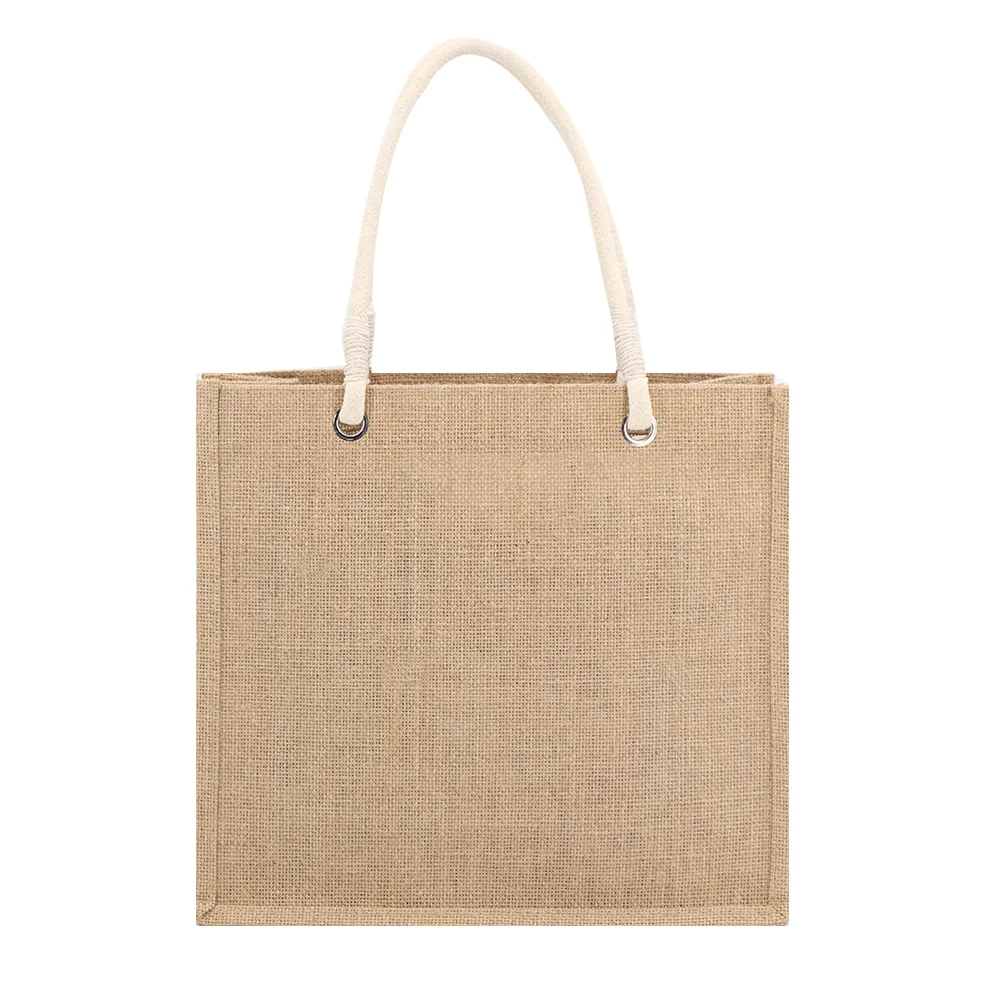 Hot Sale Eco Friendly Natural Burlap Tote Bag With Custom Printed Logo ...