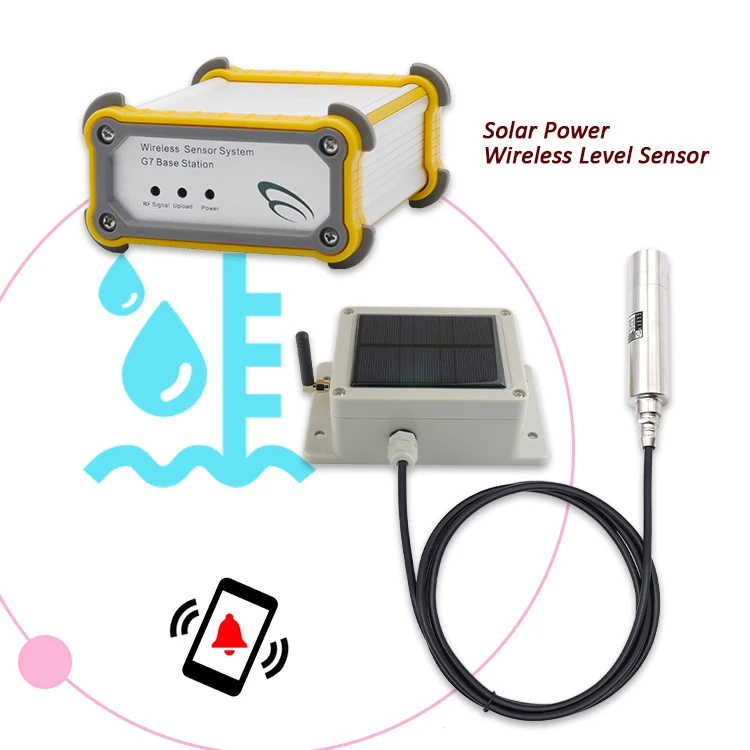 Zigbee Water Tank Level Sensor Gas Pipe or tank Pressure Solar Power Wireless Level Sensor