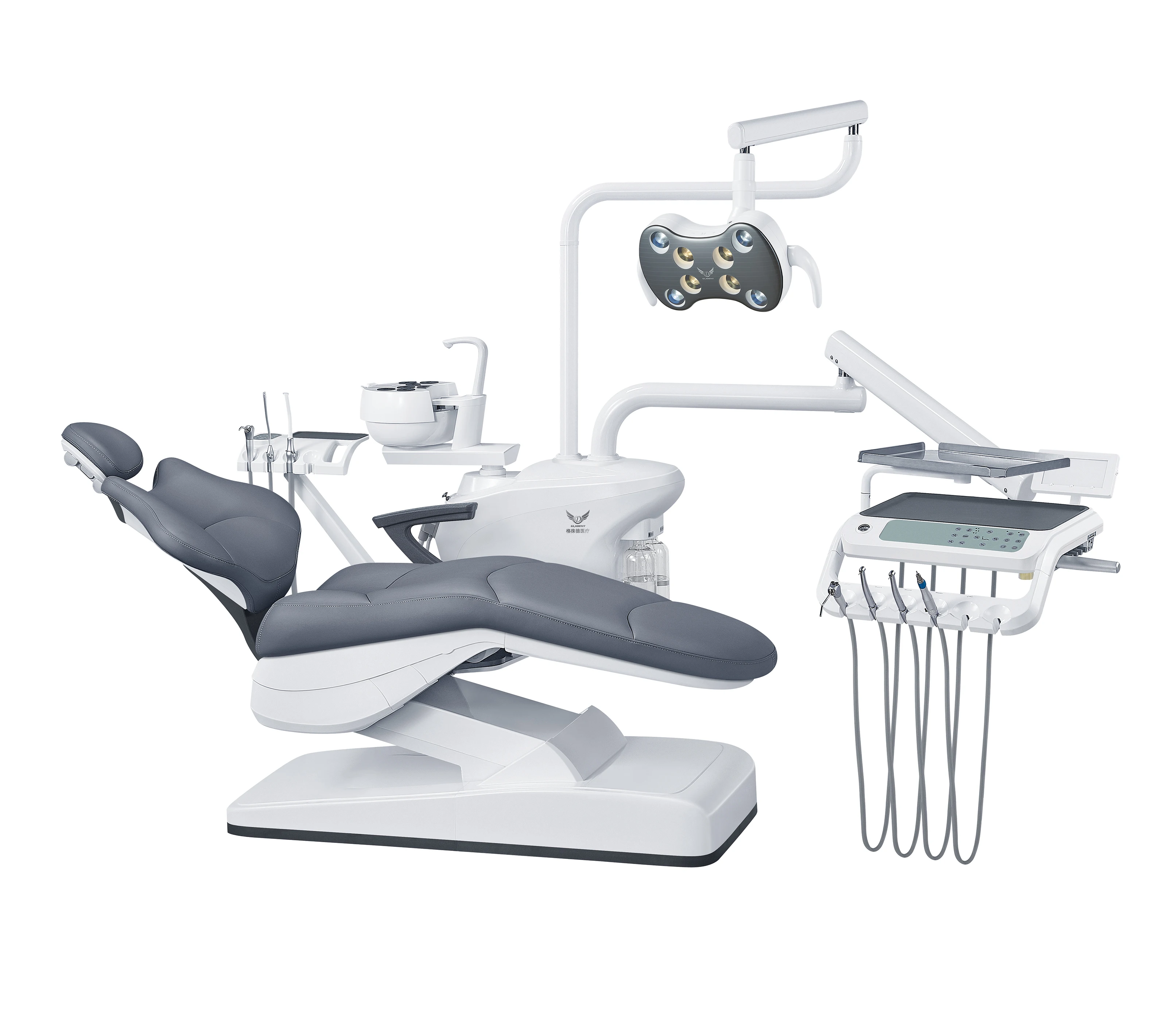 CE Approved Dental Chair with Aluminum Alloy Backrest & Automatic Disinfection
