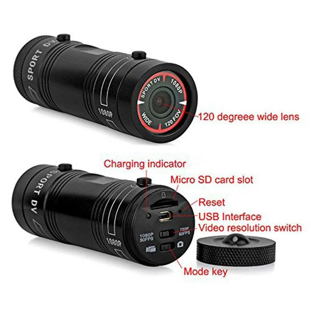F9 Camera Full HD 1080p Mountain Bike Bicycle Motorcycle Helmet Sports Action Camera Video DV Camcorder Car Video Recorder