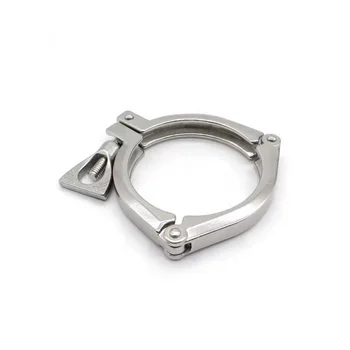 Sanitary High Pressure Stainless Steel Pipe Clamp, Hygienic Design, Suitable for Industrial Applications