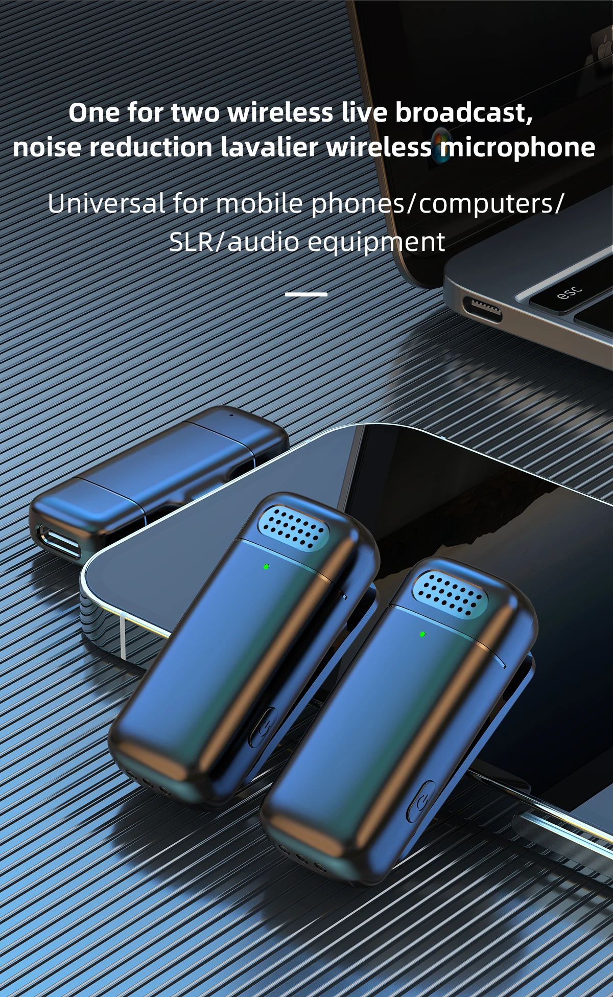 K13 Manufacturers Wholesale Professional Wireless Lavalier Microphone New Hot Selling Multi-function High Value Advantage Supply