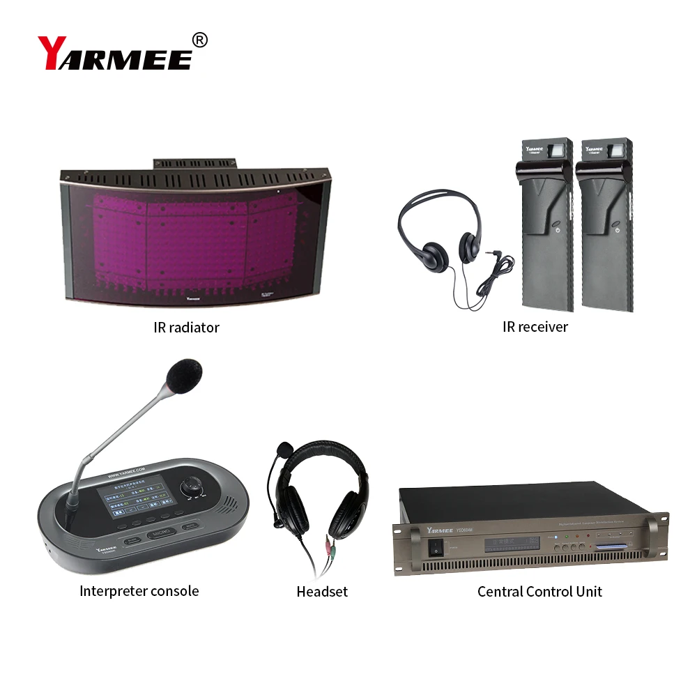 YARMEE Language Translation System Digital Infrared Simultaneous Interpretation Equipment