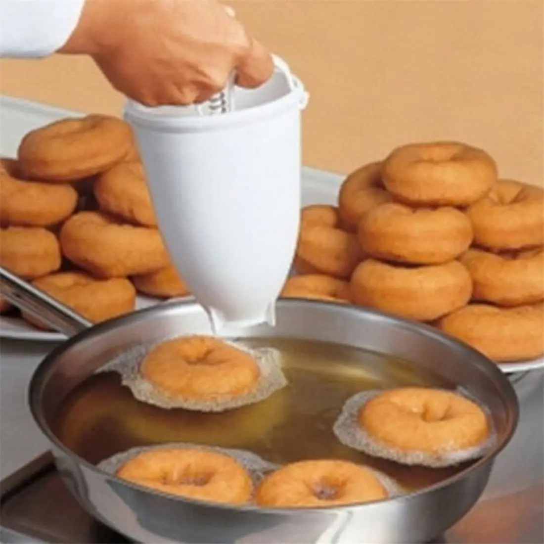 Donut Maker Dispenser Donut Maker Artifact Fry Donut Mold Donut Cake Mold Kitchen Pastry Tool 