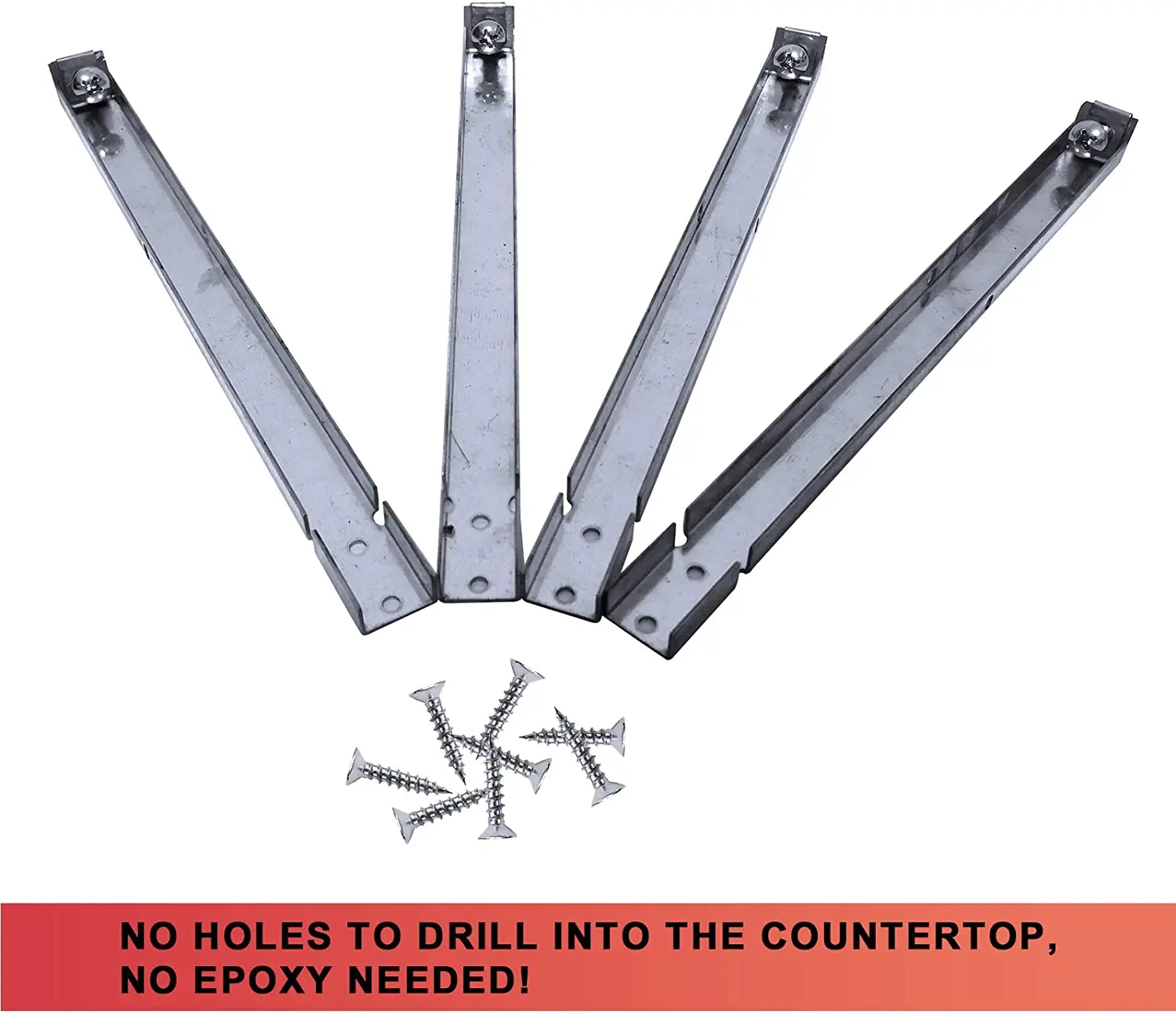 Adjustable Kitchen Sink Fixing Clips Triangle Bracket Hardware with Z Clip for Undermount Sink Installation