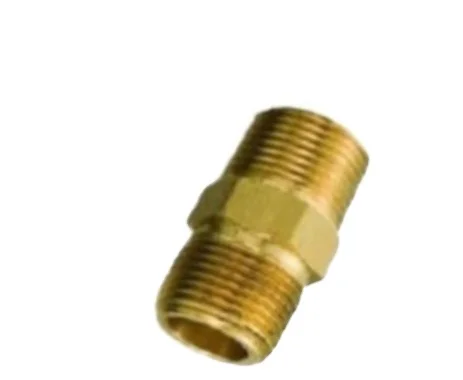 Brass hex nipple for sanitary , construction & pipe fitting