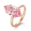 14K solid gold lab diamond ring
